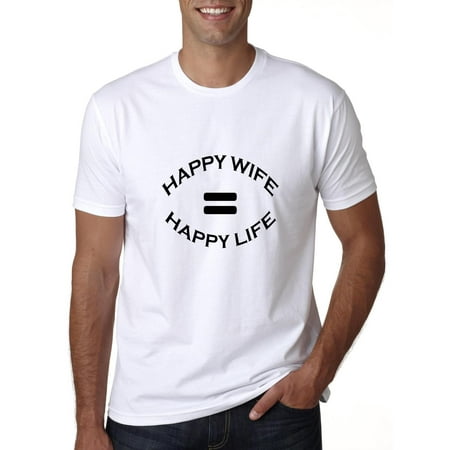 Equal Tee - Hilarious Happy Wife Equals Happy Life Men's T-Shirt