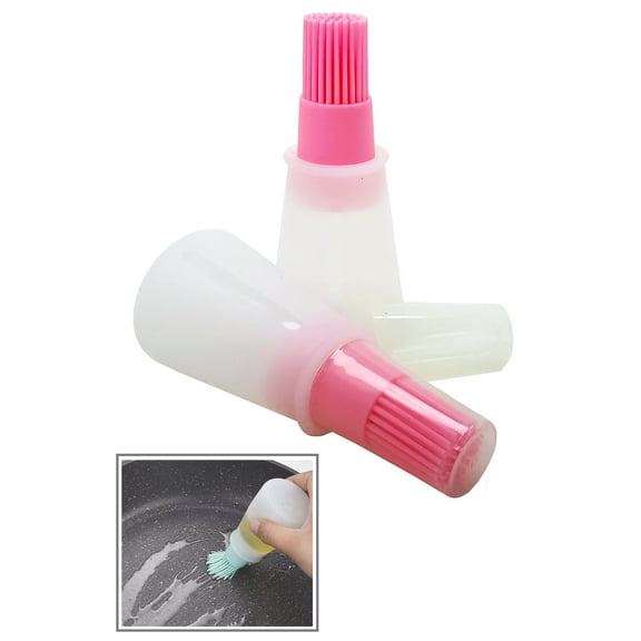 2-PACK Simply Good Silicone Squeeze Bottle Basting Brushes For Grilling, Cooking or Baking