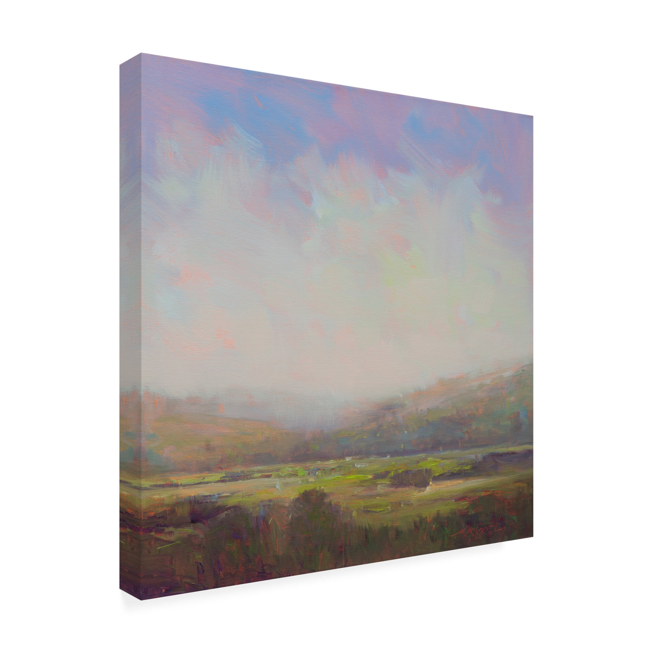 Canvas Wall Art - William McCarthy 'Into The Mystic' Wall Art for Living Room, Bedroom, or Office Décor by Trademark Fine Art - 18 x 18 Inches