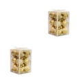 thumbnail image 1 of kurtrusly 12pcs/set Elegant And Delicate Christmas Tree Balls Durable Construction gold 2Set, 1 of 6