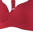 thumbnail image 4 of BRGZLK Womens Anti Saggy Bras Push Up No Underwire Seamless Full Coverage Bralettes Plus Size Solid Color Adjustable Strap Lifting Comfortable Everyday Bra Red XXXL, 4 of 4