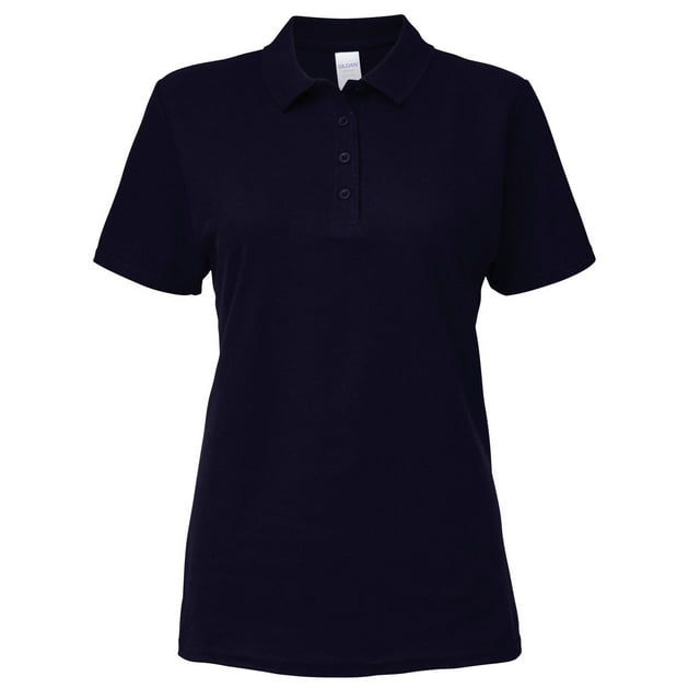 Gildan Softstyle Polo Piqué Double à Manches Courtes pour Femmes