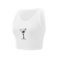 thumbnail image 2 of Raccmtaty Women Tank Top, Sleeveless U-neck Fruit Print Slim Fit Summer Crop Top Streetwear, 2 of 8