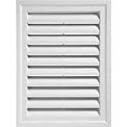 Alcoa Home Exteriors Gable Vent Rectangular Adjustable Vinyl - White - 24 x 30 — Residential Use, Standard Application