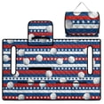 thumbnail image 3 of SEANATIVE Universal Golf Cart Seat Covers Towel Blanket, Portable UV Resistant Club Car Accessories, Compatible with 2-Person Carts, Stars and Stripes Golf Ball Print Patriotic Decoration, 3 of 7