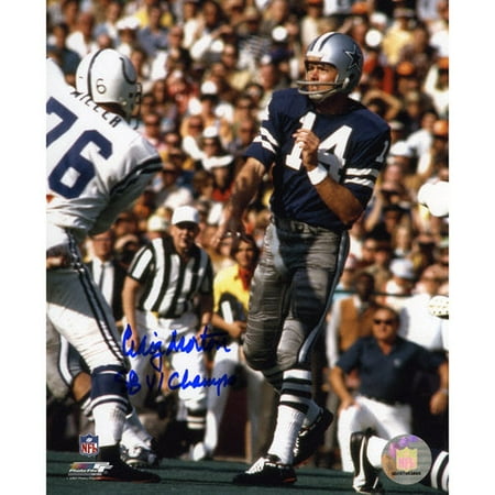 NFL - Craig Morton Autographed Photograph | Details: Dallas Cowboys, SB VI Champs Inscription, 8x10