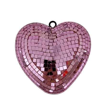 Valentine’s Day Small Pink Disco Ball Heart, 4.62 in, by Way To Celebrate