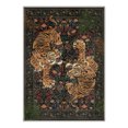 thumbnail image 7 of GENIMO 5'x7' Animal Print Area Rug for Living Room, Machine Washable Non Slip Low Pile Rug for Bedroom Dining Room, Smoky Green, 7 of 7