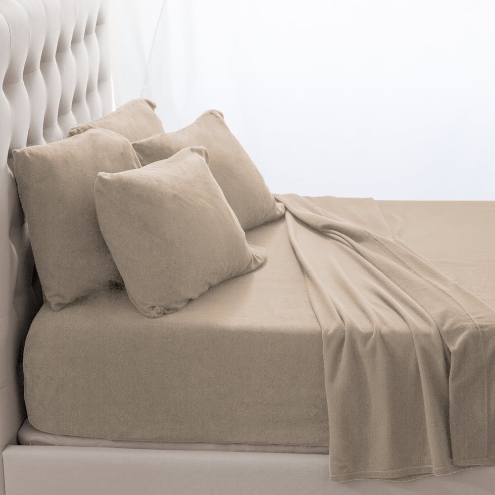 Bare Home Fleece Super Soft Premium Sheet Set Extra Plush Pill