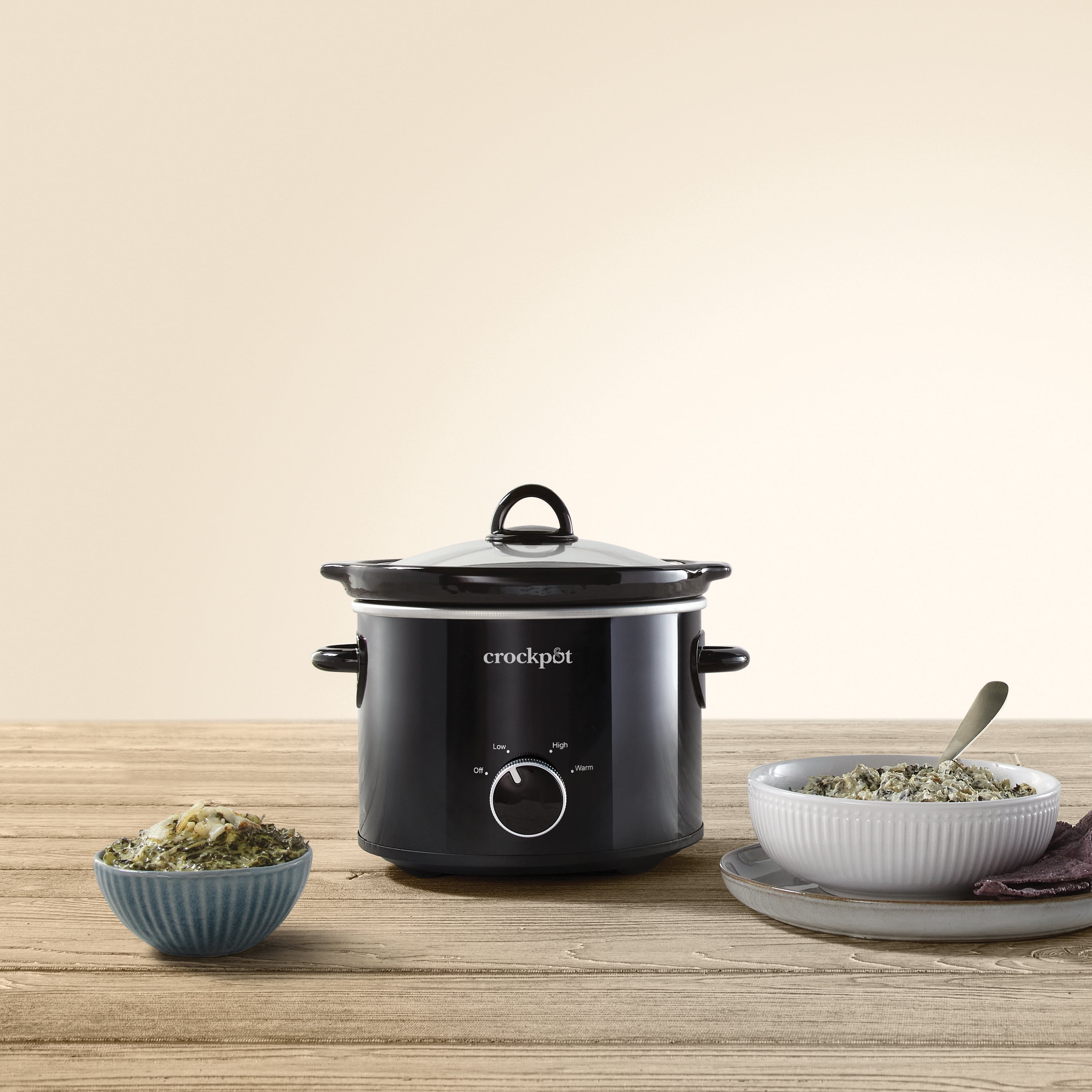 KOOC - Small Slow Cooker - 2 Quart, Black, with Free Liners – KOOC