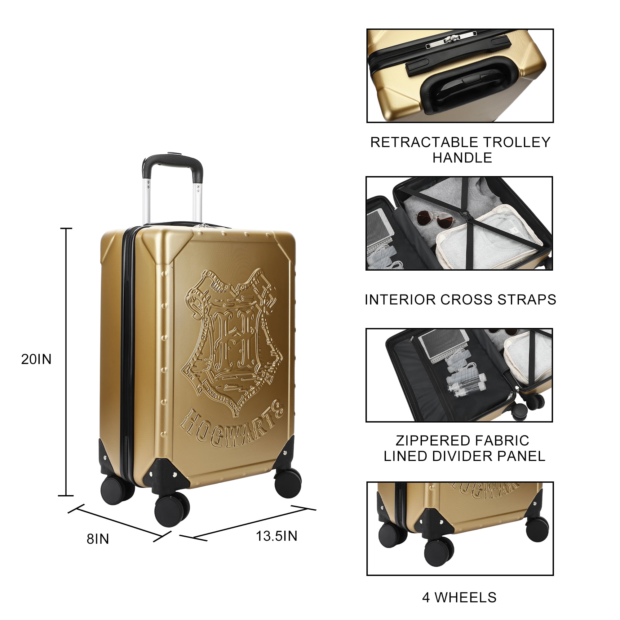 Harry Potter Hogwarts School Crest light weight 20" Rolling Luggage