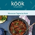 thumbnail image 3 of Kook Moroccan Tagine Enameled Cast Iron Cookware with Ceramic Pot Lid, 3.3QT Stone Blue, 3 of 7