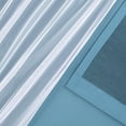 thumbnail image 4 of Exclusive Home Rideaux Catarina Superposés Unis Occultants et Voilages Paire de Panneaux de Rideaux pour Fenêtre avec Oeillets, 52x63, Turquoise, Lot de 2, 4 of 5