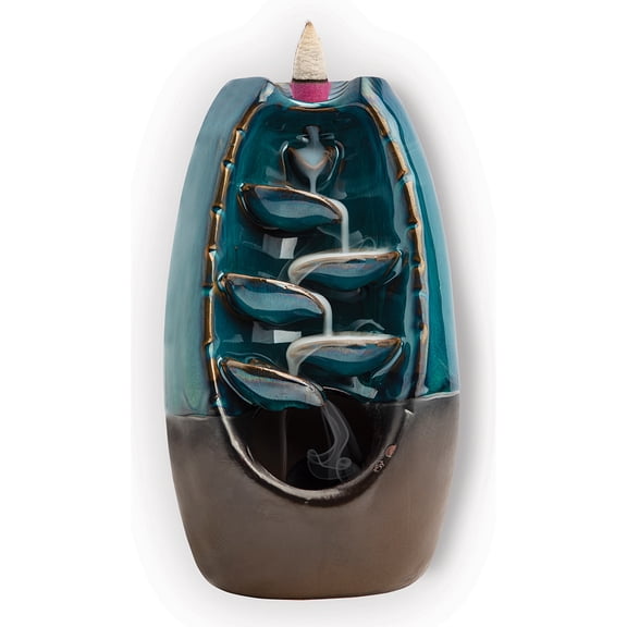 Journeys Edge Ceramic Waterfall Incense Burner