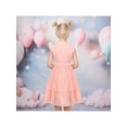 thumbnail image 5 of Sunny Fashion Girls Dress Lemonade Pink Polka Dot Lace Cap Sleeve Bow Summer Lovely 8 Years, 5 of 8