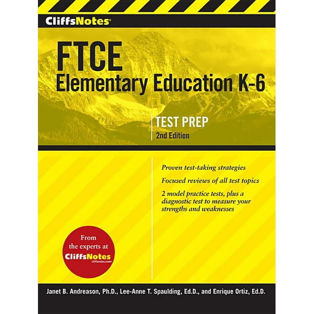CliffsNotes FTCE Elementary Education K 6 2nd Edition Walmart 
