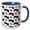 Blue/White, variant on 3drose, a Hawaiian Hibiscus Floral Pattern for a Classic Hawaiian Design., 15oz Mug