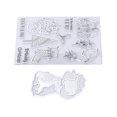 thumbnail image 1 of DIY Clear Stamps, Étapes Simples Style de Noël Réutilisable TPR Clair avec Dé de Coupe pour Lettre, 1 of 8