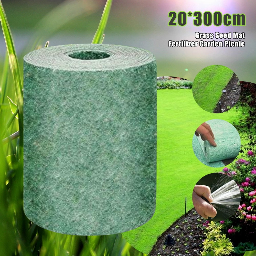 20x 300CM Garden Picnic Mat Biodegradable Green Grass Seed Mat Fabric