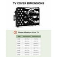 thumbnail image 2 of Outdoor Tv Cover 50 To 55 Inch, Independence Day Black Eagle American Flag Graffiti Vintage Mottled Waterproof And Weatherproof Tv Covers Tv Display Protectors For Outside Flat Screen Tv 52x30x4.5In, 2 of 6