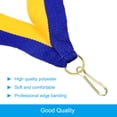 thumbnail image 3 of Uxcell Award Neck Ribbons with Snap Clips, Polyester Striped Medal Lanyards Ribbon, Blue Golden 20Pcs, 3 of 6