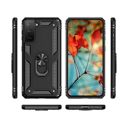 SaharaCase - Military Kickstand Series Case for Samsung Galaxy S21 FE 5G - Black