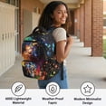 thumbnail image 5 of Uorisanigo Inked Baseball Kids Backpack for Teens Boys 5-16, Large Capacity Lightweight Schoolbag for Elementary School with Adjustable Shoulder Straps for Travel, 5 of 7