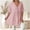 Pink, variant on Vivianyn HD Women's V Neck Swiss Dot Peplum Tops, Short Sleeve Loose Fit Tunic Blouses for Casual Wear,Khaki,Size XL-XXXXXL