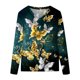 thumbnail image 4 of Camisas Para Mujer Camisetas de Gran Tamaño Manga Larga Moda Casual Cuello en V Cómodo Impreso Top Camiseta Blusa Odeerbi ODB135532, 4 of 4