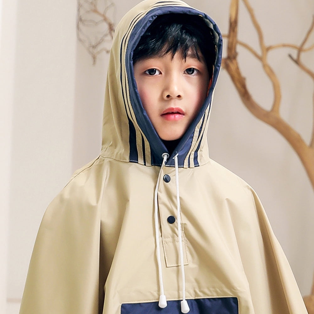 Poncho de Pluie Enfants, Poncho Enfant avec Capuche, Veste