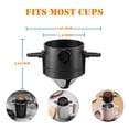 thumbnail image 2 of ckepdyeh 2 piezas de filtro de café plegable de acero inoxidable, soporte para café por goteo, reutilizable, sin papel, para verter café, 2 of 8