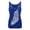 Blue, variant on Women's Summer Tank Tops Feather Print Vest Fashion The L-shaped Vest Blouse Workout Athletic Yoga Shirt