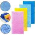 thumbnail image 5 of 8 pcs Exfoliating Towel Beauty Skin Bath Wash Cloth/Towel Microabrasion Towel Nylon Japanese Bath Towel Magic Shower Washcloth for Body 35 inches Washcloth Loofah Exfoliating Body Scrub Back Scrubber, 5 of 7