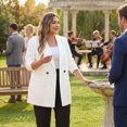 thumbnail image 5 of Agnes Orinda Women's Plus Size Blazers Lapel Button with Pockets Work Jackets Blazer 4X White, 5 of 9