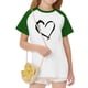 thumbnail image 5 of Blusas y camisas de manga corta con cuello redondo para niños y niñas, blusa de manga corta con estampado de cuello redondo, 5 of 7