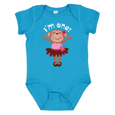 

Inktastic Monkey 1st Birthday 1 Year Old Girl Gift Baby Girl Bodysuit