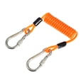 thumbnail image 2 of Cable de extensión de correa de alambre de resorte de cámara de cordón en espiral de buceo para senderismo canotaje Naranja Zulema Cordón en espiral, 2 of 6