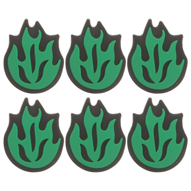 6Pcs Fire Shaped Tennis Racket Damper Tennis Racket Silicone Shock Absorber Racket Supply