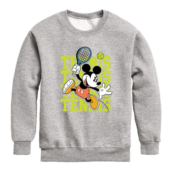 Mickey & Friends - Mickey's Tennis - Toddler And Youth Crewneck Fleece Sweatshirt
