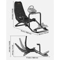 thumbnail image 2 of VEVOR Racing Wheel Stand, Heavy-Duty Integrated Simulator Cockpit Steering Stand, Fit Logitech G25,G27,G29,G920,G923, Thrustmaster T300RS,TX F458,T500RS,T3PA-PRO (F1/GT) and CSR Pedals, Black, 2 of 9