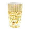 thumbnail image 3 of Yhmxh Happy New Year Party Supplies Gold Glitter 2026 New Year Disposable Tablewar Paper Plates Dessert Plate Napkins Cups Christmas Party Decorations Supplies for Holiday Decor (Serves 16), 3 of 7