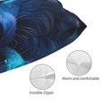 thumbnail image 3 of Yiaed Futuristic Blue Light Wolf Print Brushed Microfiber Envelope Pillowcases, Standard,Envelope Closure Pillow Cases(No pillow core)-16"x24", 3 of 6