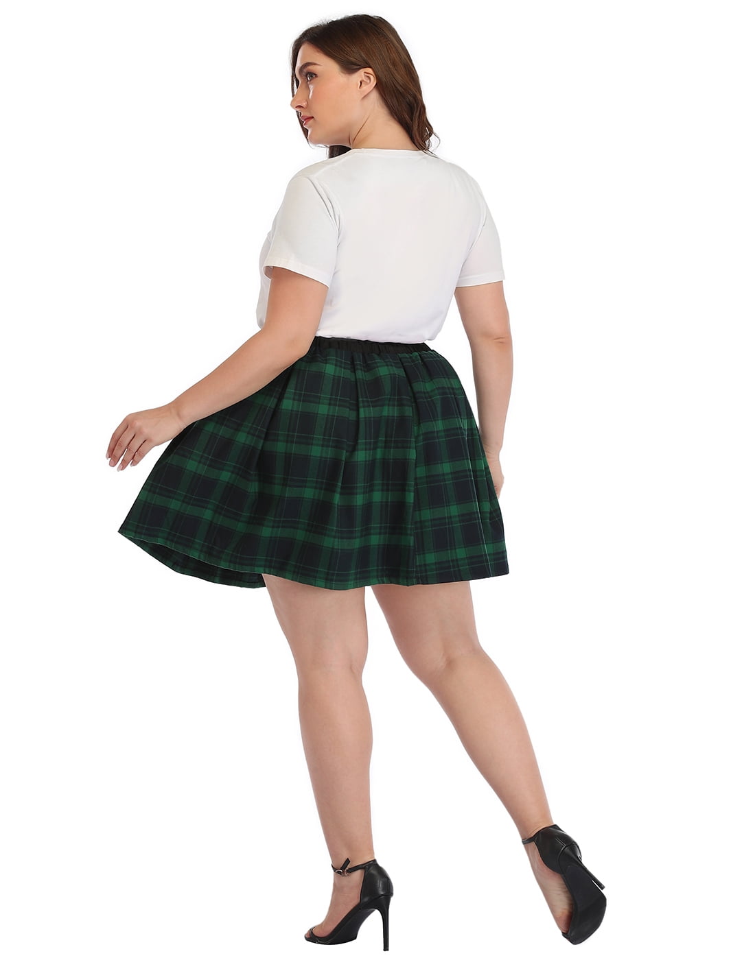 Plaid skater skirt qvc discount