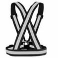 thumbnail image 2 of TELOLY Safety Vest for Men,Reflective Security Vest for Outdoor,Adjustable Reflective Vest,Black, 2 of 5