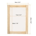 thumbnail image 2 of Unique Bargains Silk Screen Printing Frame Kit 20x11cm Wooden with 120 Mesh, 3 Pieces, 2 of 7