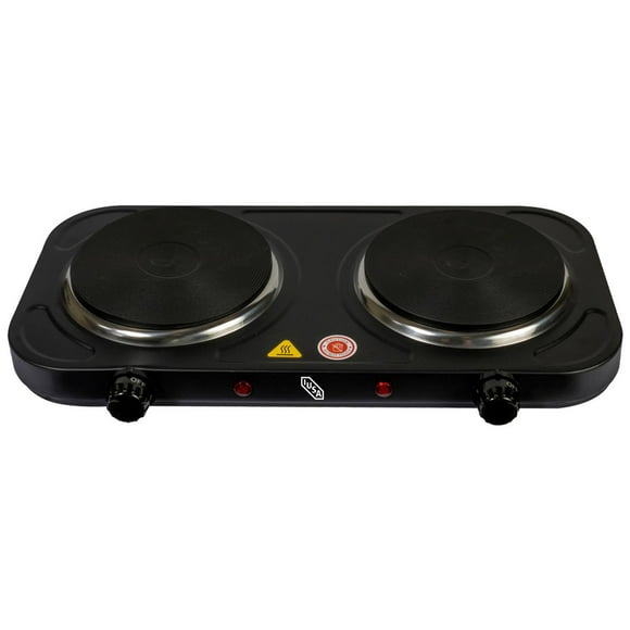 Parrilla eléctrica Iusa 2 Quemadores Disco negro