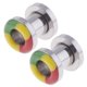thumbnail image 5 of 2 piezas de material acero inoxidable para túneles de oído, tapones para camillas, joyería para el cuerpo del oído de carne , 6 mm, 6 mm Hugo Ear Tunnel Plug, 5 of 10
