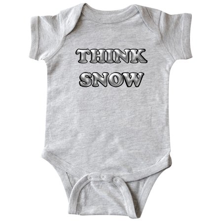 

Inktastic Gray Think Snow Gift Baby Boy or Baby Girl Bodysuit