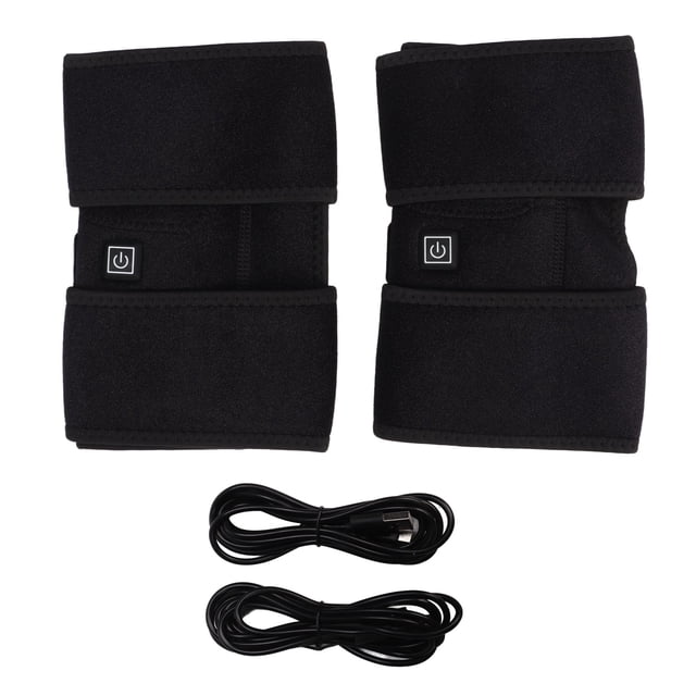 Electric Knee Pad,2Pcs Heated Knee Brace Knee Heating Pad Electric Heat Knee Support Ultimate Reliability