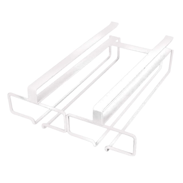 Soporte para copas de vino Sunnimix debajo del gabinete Color blanco